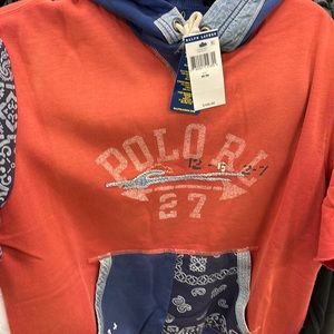 POLO RALPH LAUREN RED/BLUE HOODIE MEN’S